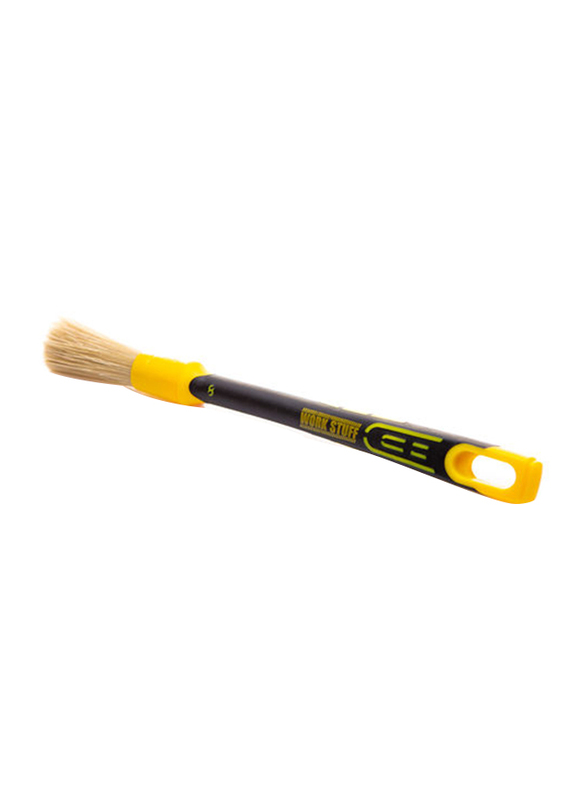 Work Stuff Rubber Detailing Brush, 16mm, Black/Yellow