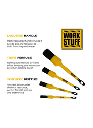 Work Stuff Detailing Brush, 30mm, Yellow/Black