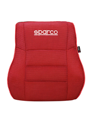 Sparco Mesh Fabric Memory Foam Lumbar Support, Red