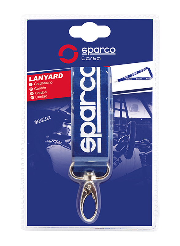 Sparco Lanyard Double Blister, Blue