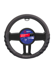 Sparco Universal Steering Wheel Cover, SPS101BK, 38cm, Black