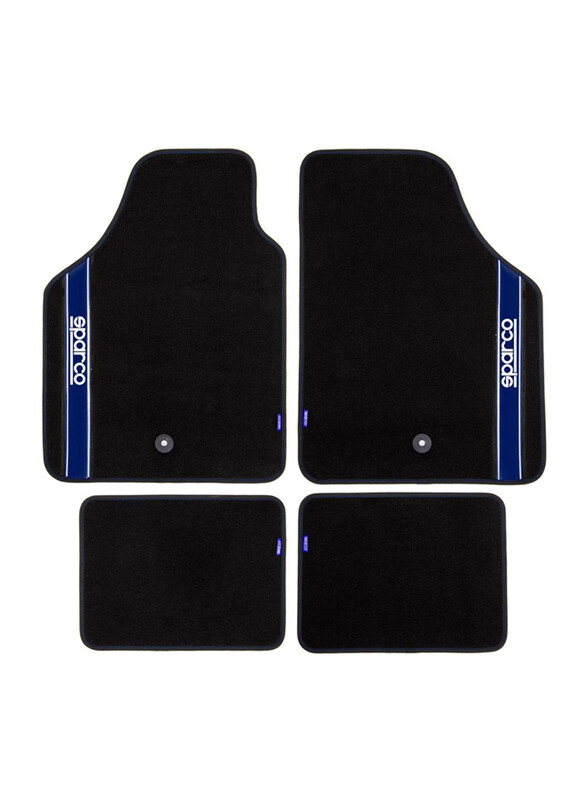 

Sparco Car Floor Mat B Set, Universal Size, 5 Pieces, Black/Blue