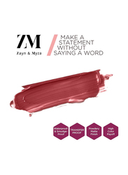 ZM Zayn & Myza Transfer-Proof Power Matte Lip Gloss, 6ml, Royal Maroon, Red