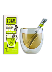 ستيكسولوجي شاي الزن الأخضر والليمون ، 15 عود شاي