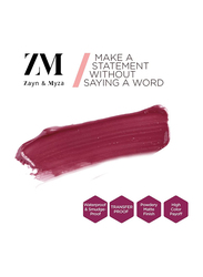 ZM Zayn & Myza Transfer-Proof Power Matte Lip Gloss, 6ml, Toasted Berry, Purple