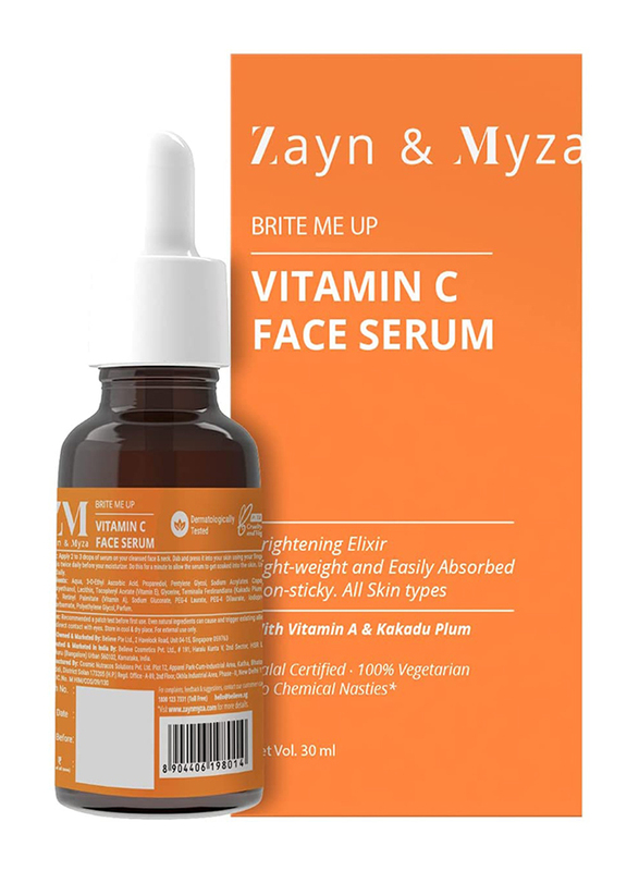 ZM Zayn & Myza Brite Me Up Vitamin C Face Serum, 30ml