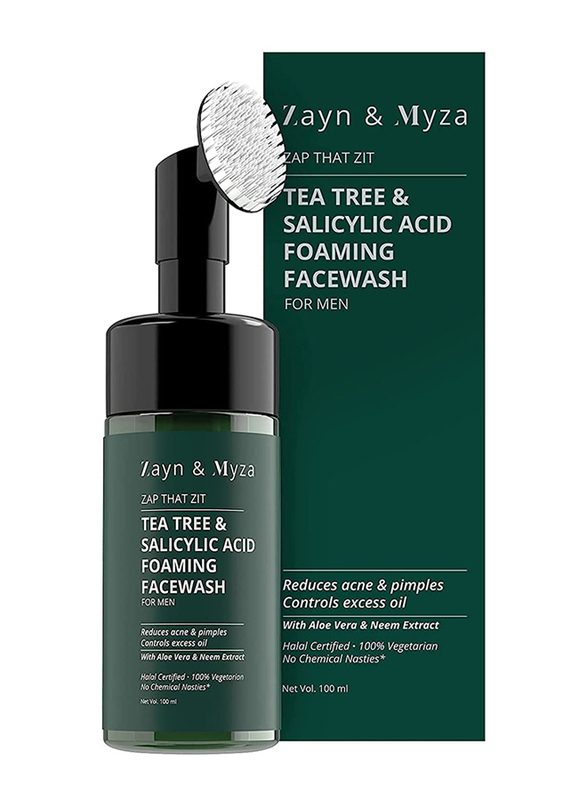 ZM Zayn & Myza Tea Tree and Salicylic Acid Foaming Face Wash for Men, 100ml