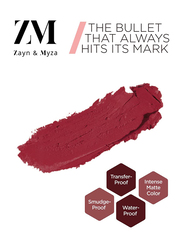 ZM Zayn & Myza Transfer-Proof Power Matte Lipstick, 3.2gm, Fuchsia Hype, Pink