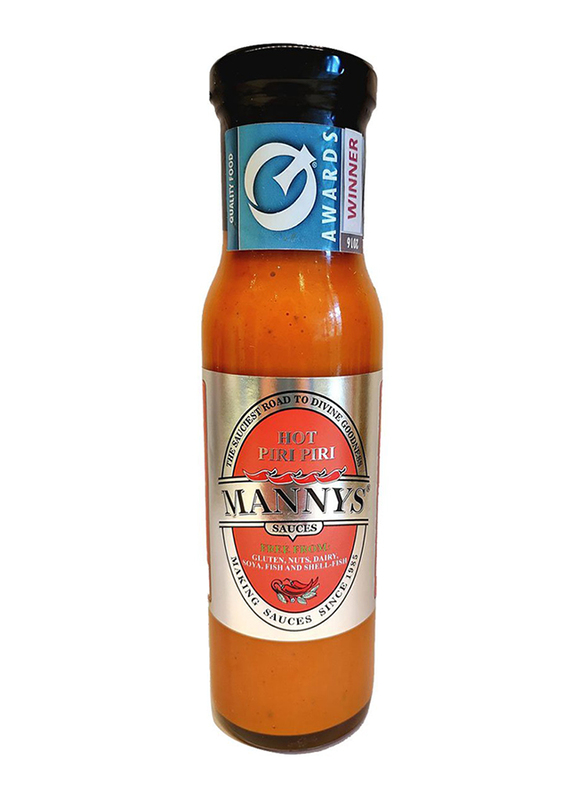 Manny's Sauces Hot Piri Piri Sauce, 150ml