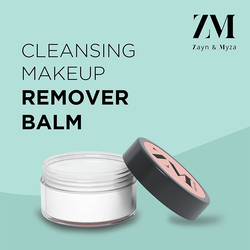 ZM Zayn & Myza Cleansing Makeup Remover Balm, 15gm, Clear