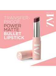 ZM Zayn & Myza Transfer-Proof Power Matte Lipstick, 3.2gm, Mysterious Plum, Brown