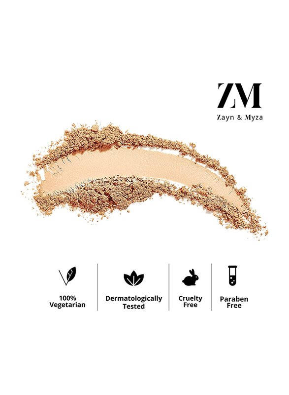 ZM Zayn & Myza Luminous Pressed Sheer Compact Powder, 9gm, Beige