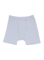 BYC Cotton Boxer Brief for Boys, Light Grey, 15-16 Years