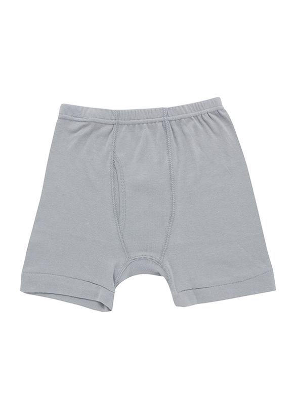 BYC Cotton Boxer Brief for Boys, Dark Grey, 15-16 Years