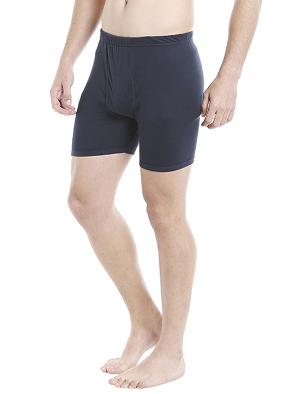 BYC Cotton Boxer Brief for Boys, Navy Blue, 15-16 Years