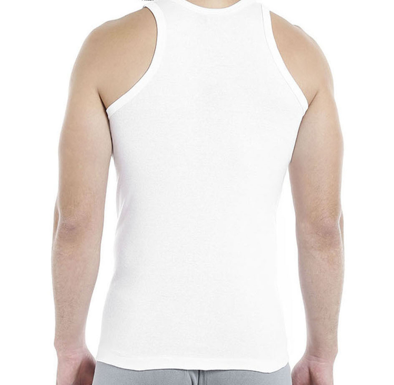 BYC Sleeveless Cotton Round Neck Vest for Boys, White, 13-14 Years