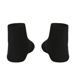 BYC MEN'S ANKLE LENGTH SOCKS - BLACK (PACK OF 3)