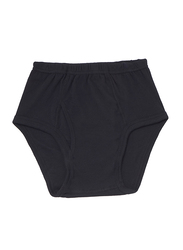 BYC Cotton Brief for Boys, Black, 7-8 Years