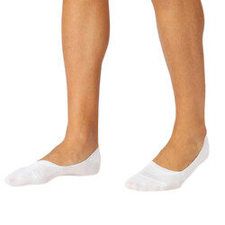 BYC MEN'S NO SHOW INVISIBLE SOCKS - WHITE (PACK OF 3)