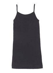 BYC Sleeveless Cotton Scoop Neck Camisole for Girls, Black, 3-4 Years