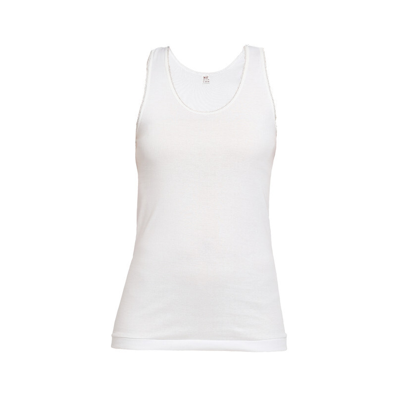 BYC GIRLS COTTON VEST - WHITE