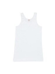 BYC GIRLS WHITE COTTON VEST -WHITE