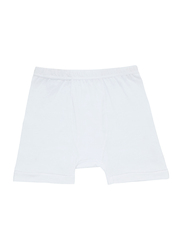 BYC Cotton Boxer Brief for Boys, White, 15-16 Years