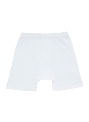 BYC Cotton Boxer Brief for Boys, White, 15-16 Years