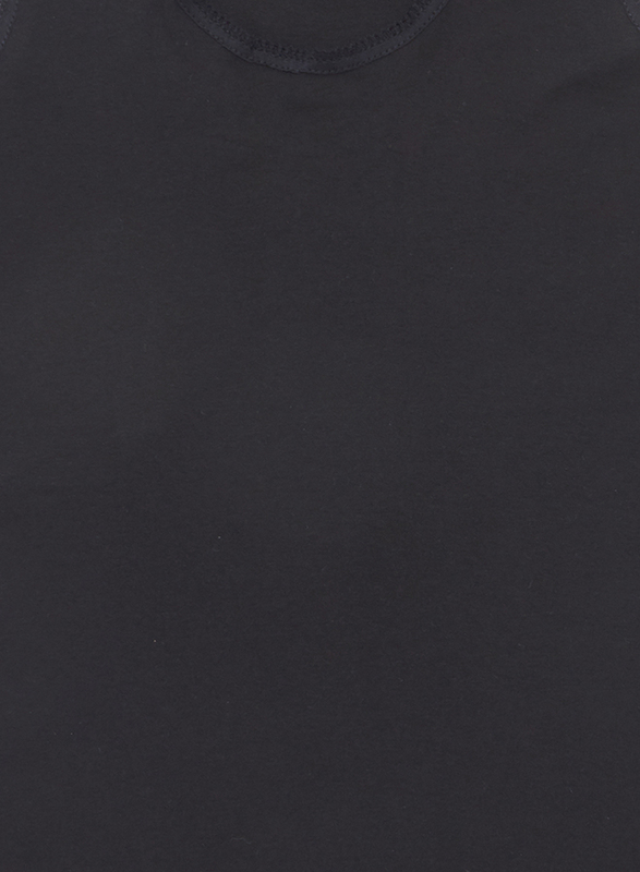 بي واي سي سترة قطن بدون أكمام بياقة سكوب للبنات أسود 11 - 12 سنوات