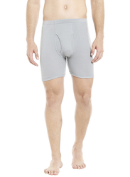 BYC Cotton Boxer Brief for Boys, Light Grey, 15-16 Years