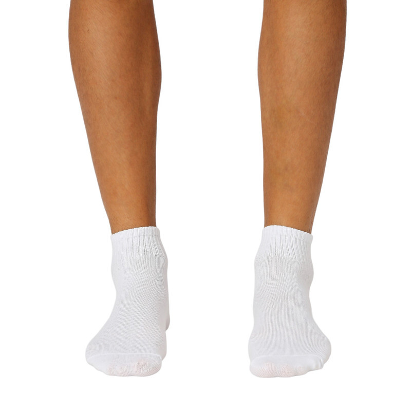 BYC MEN'S ANKLE LENGTH SOCKS - WHITE (PACK OF 3)