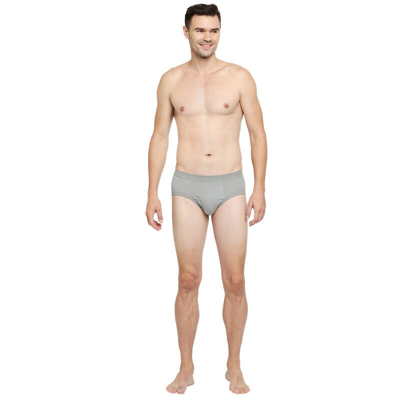 

BYC MEN'S COTTON BRIEF - DARK GREY