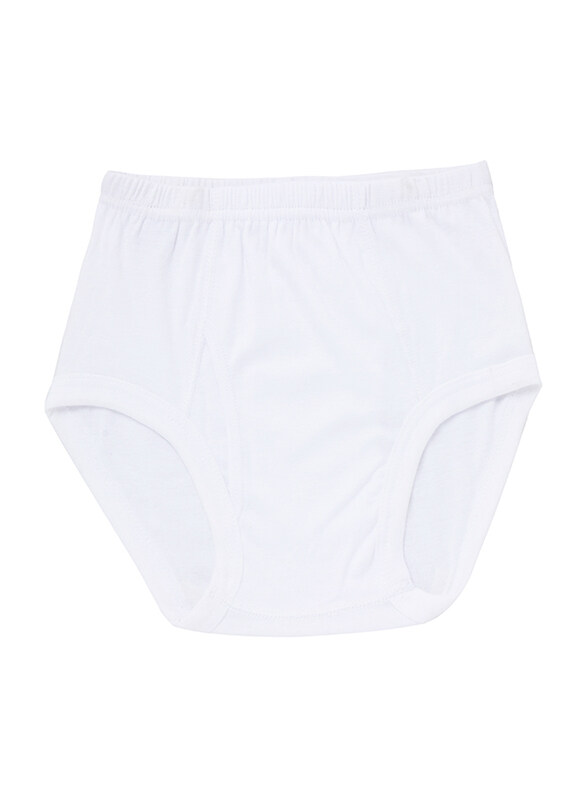 

BYC Cotton Brief for Boys, White, 1-2 Years