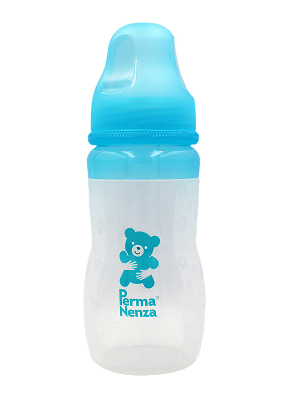 Permanenza Silicone Baby Feeding Bottle, 240ml, Blue