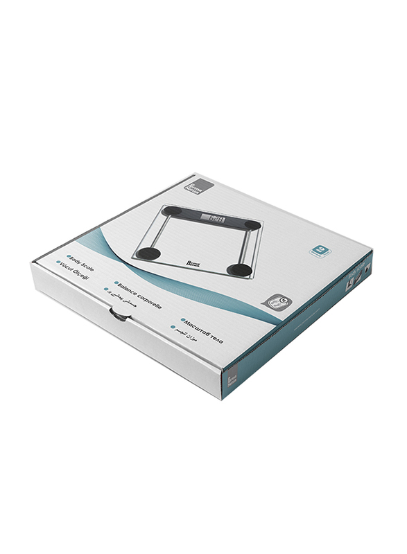 Permanenza Digital Glass Body Weighing Scale, WS-0919, Clear