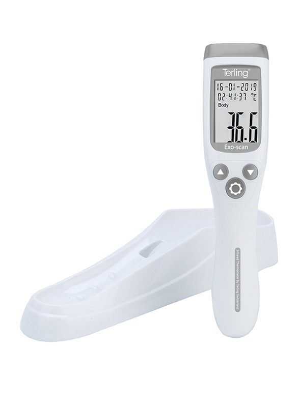 Terling Exo-scan Non Contact Forehead Thermometer, Ti-+F27:AP27+F27:AF271051, White