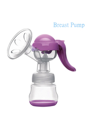 Permanenza Wide Neck Breast Pump, 150ml, Clear/Pink