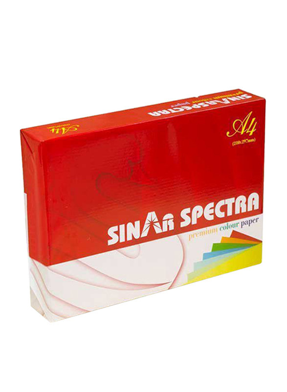 Sinar Spectra Color Paper, 210 x 297mm, 500 Sheets, 80 GSM, A4 Size, Pink