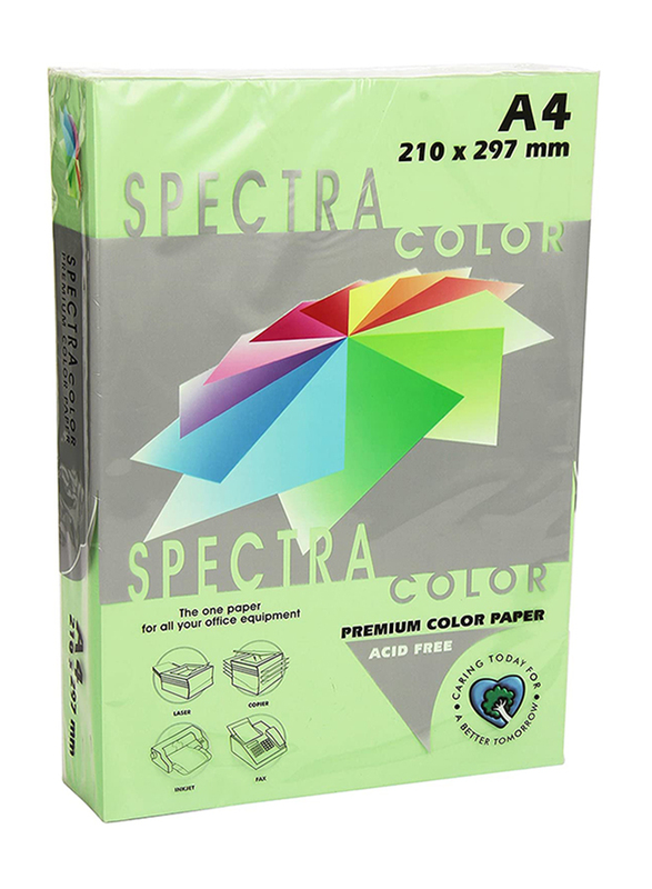 Spectra 40321 Color Paper, 10 x 100 Sheets, 80 GSM, Green