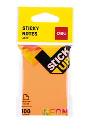 Deli A022 Sticky Notes, 76 x 51mm, 100 Sheets, Neon