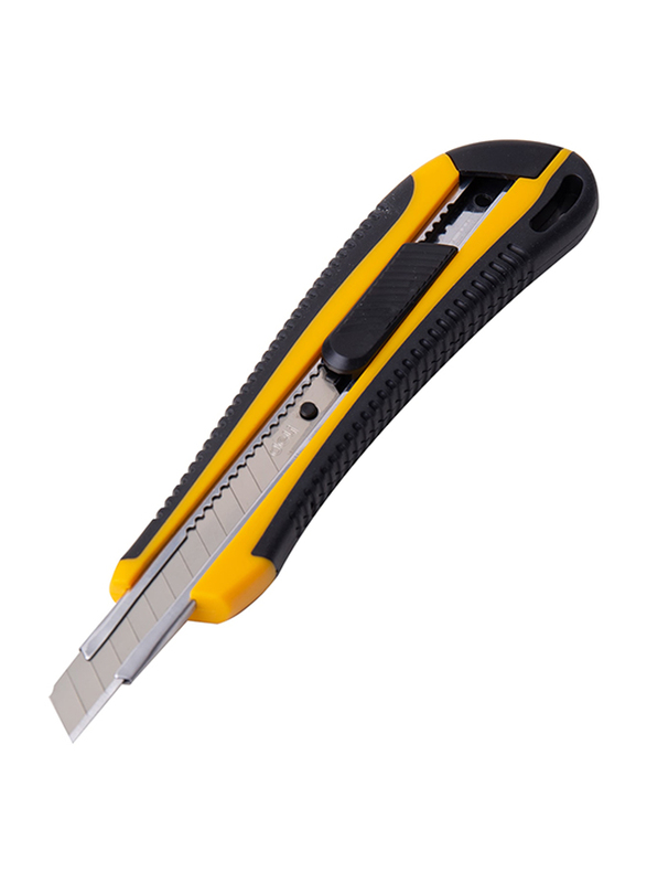 Deli 9mm Utility Knife, 2039, Yellow/Black