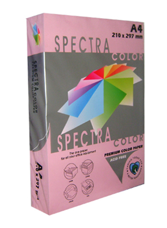 Spectra 40321 Color Paper, 100 Sheet, 80 GSM, A4 Size, Pink