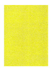 Eva Glitter Foam Sheet, 50 x 70cm, Yellow