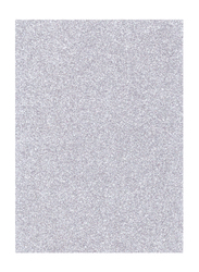 Eva Glitter Foam Sheet, 50 x 70cm, Silver