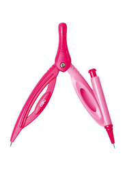 Deli EG20002 Compass with Mechanical Pencil, Pink