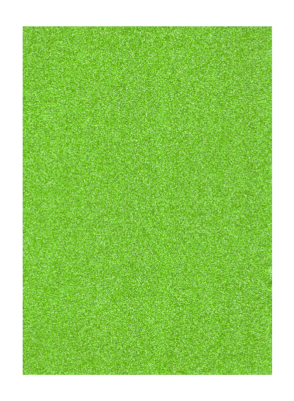 Eva Glitter Foam Sheet, 50 x 70cm, Green