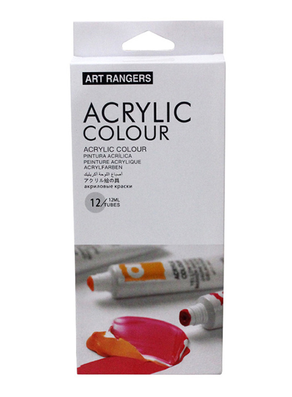 آرت رينجرز مجموعة أنابيب ألوان أكريليك، 12 × 12 مل، عدة ألوان