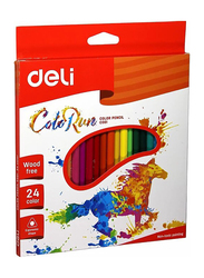 Deli 24-Piece Colourun Color Pencil, C001, Multicolor