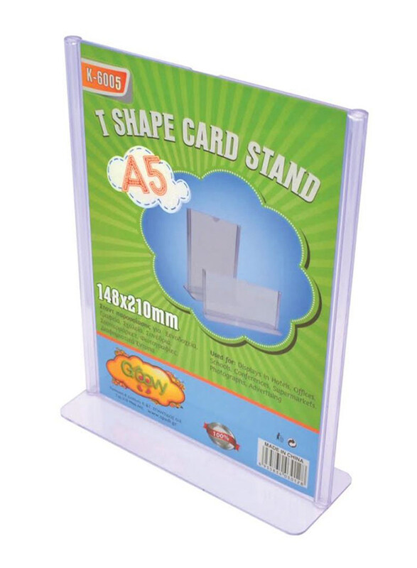 

Groovy A5 Vertical Sign Holder, SD-6005, Clear