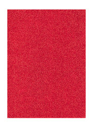 Eva Glitter Foam Sheet, 50 x 70cm, Red